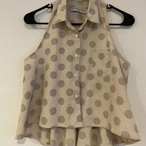 Opening Ceremony Sleeveless Button Up